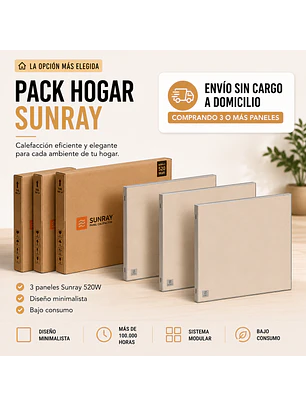 Pack x 3 Sunray 520W 