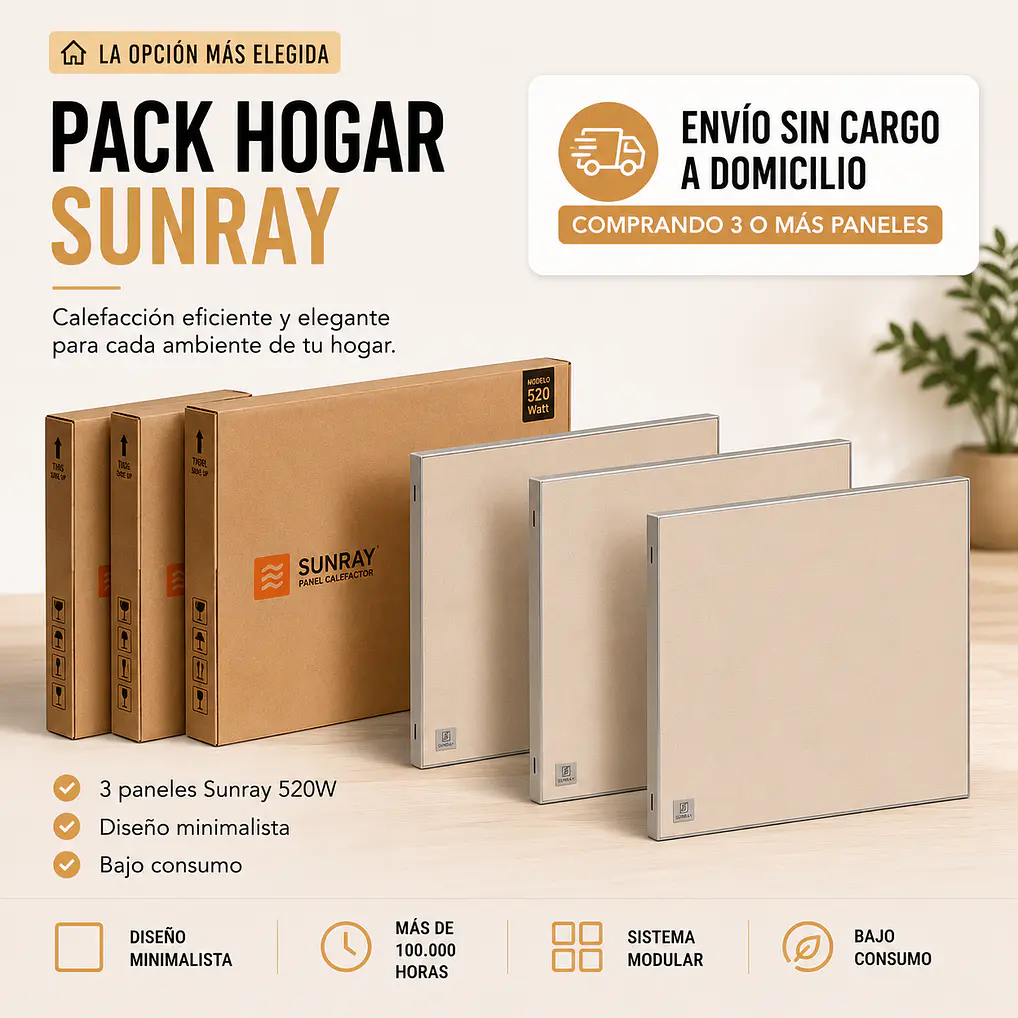 Pack x 3 Sunray 520W  1