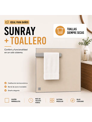 Sunray 520W con Barral Toallero.