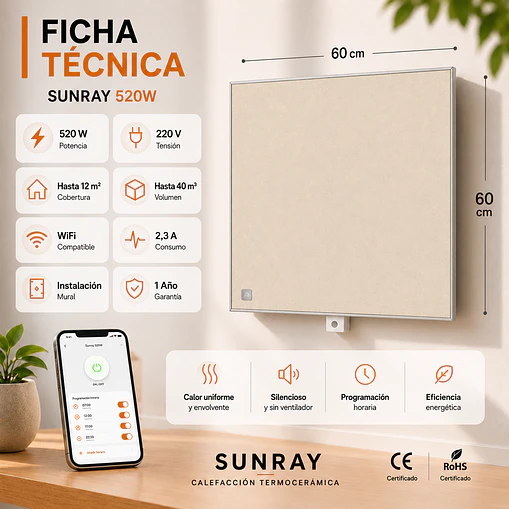 Pack x 3 Sunray 520W  3