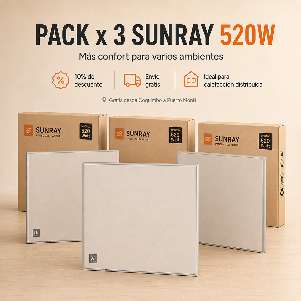 Ver Pack x 3: Sunray 520W  1
