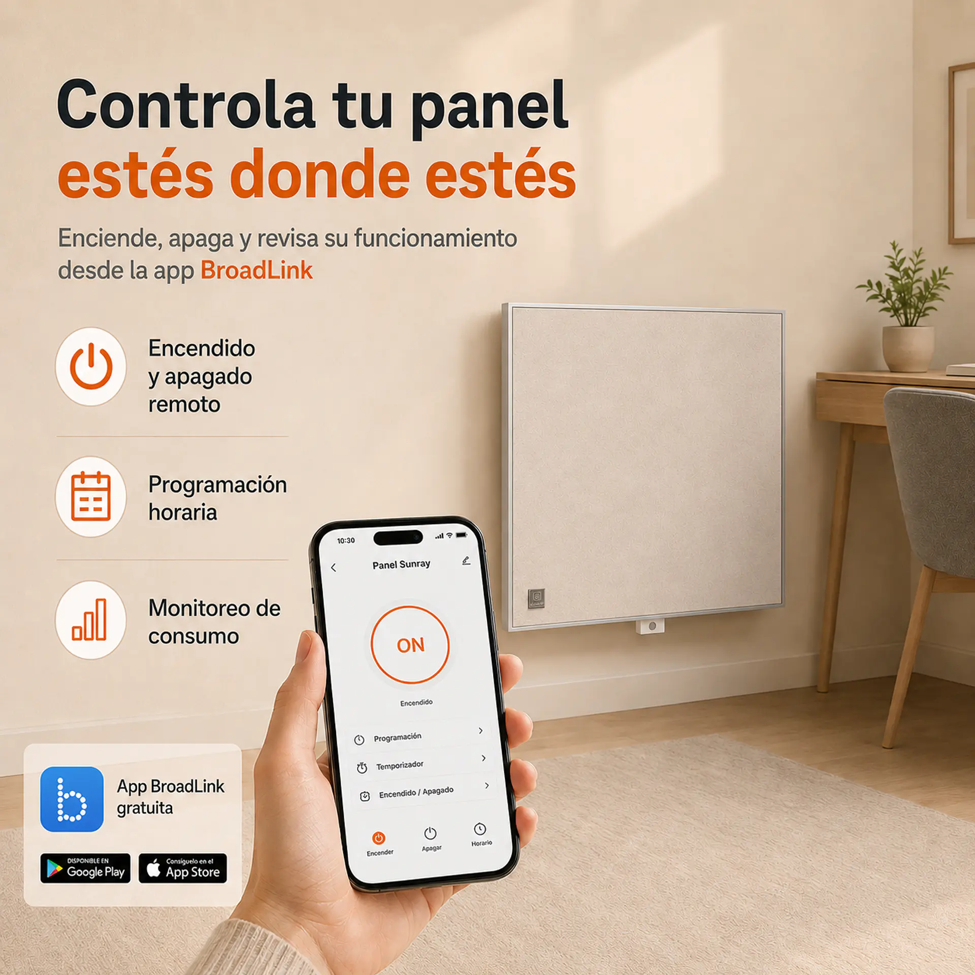 Ver opción con WiFi: Sunray 520W 4