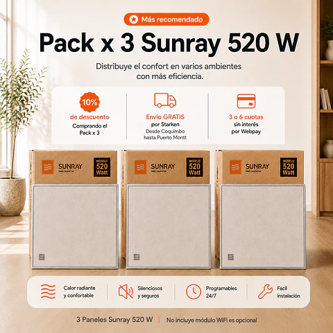 Ver Pack x 3: Sunray 520W 