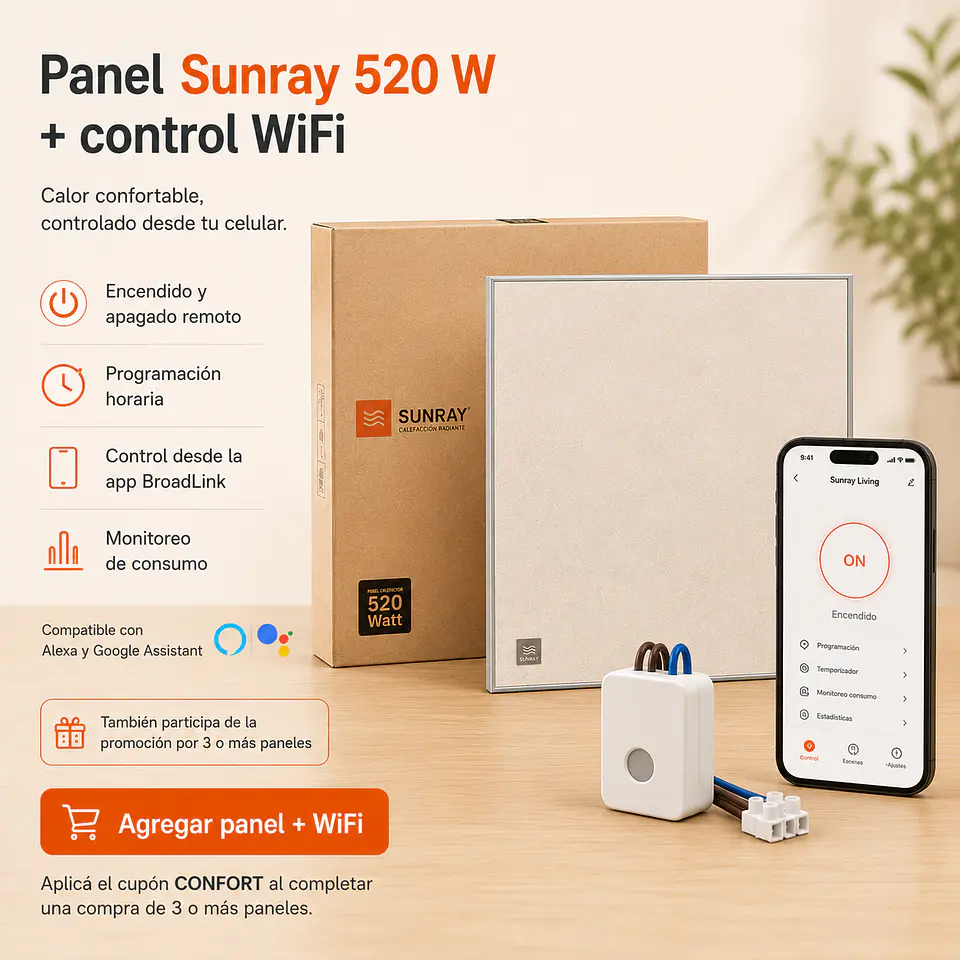 Ver opción con WiFi: Sunray 520W 1