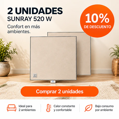 Sunray 520W con Control Wifi - PACK X 2