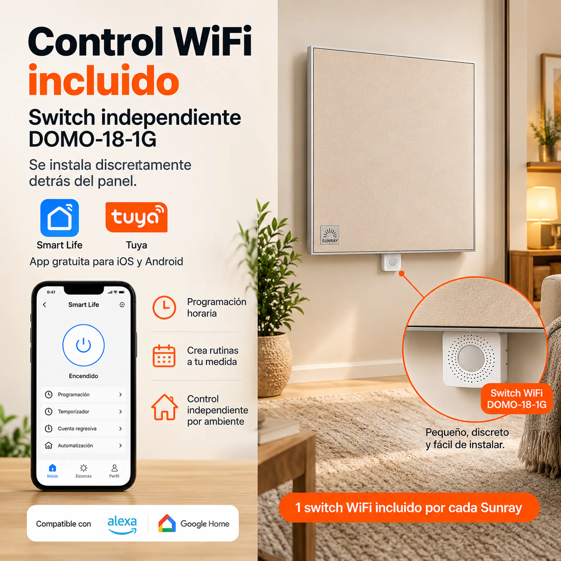 Ver Switch Control WiFi Incluido  2