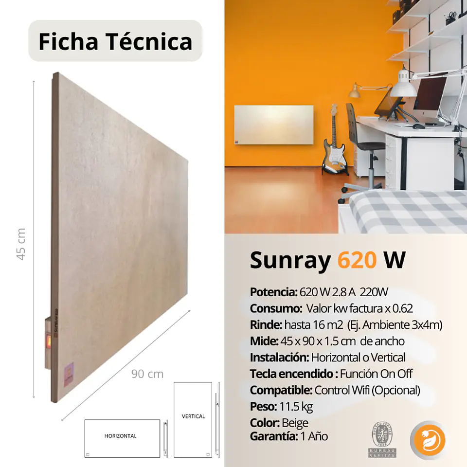 Sunray 620 W 2
