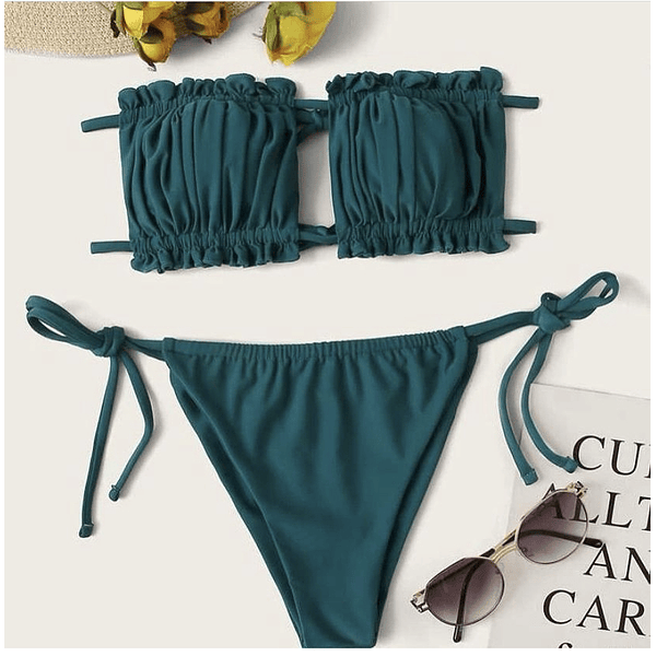 Bikini verde esmeralda
