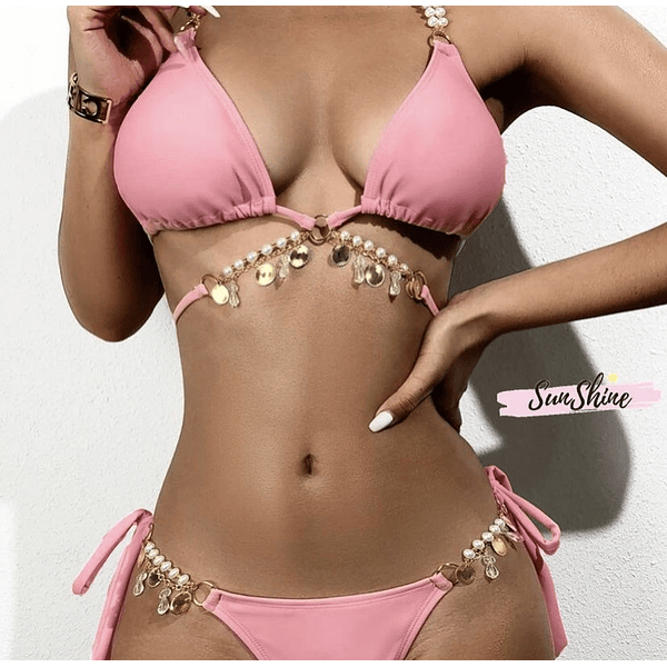 Bikini rosado arabe