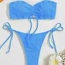 Bikini azul colaless