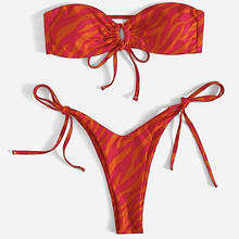 Bikini rojo bandeau