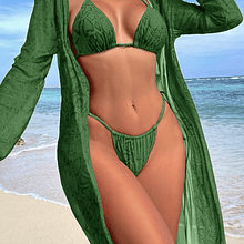 Bikini estilo serpiente verde 