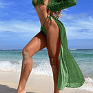 Bikini estilo serpiente verde 