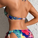 Bikini tropical azul