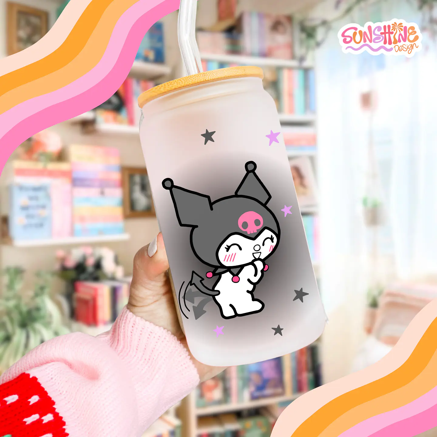 Kuromi Glass Cup 3