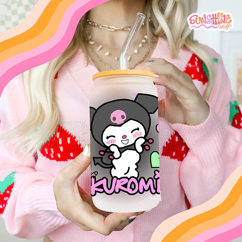 Kuromi Glass Cup