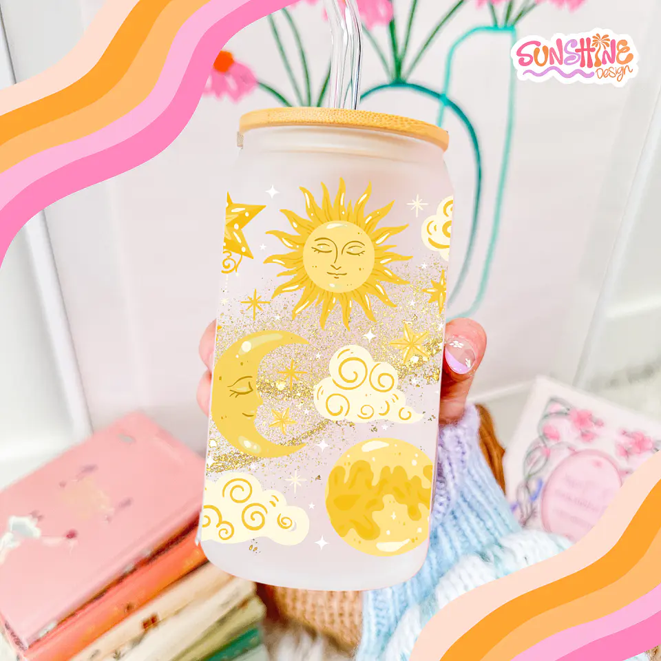 Sunshine Moon Glass Cup 2