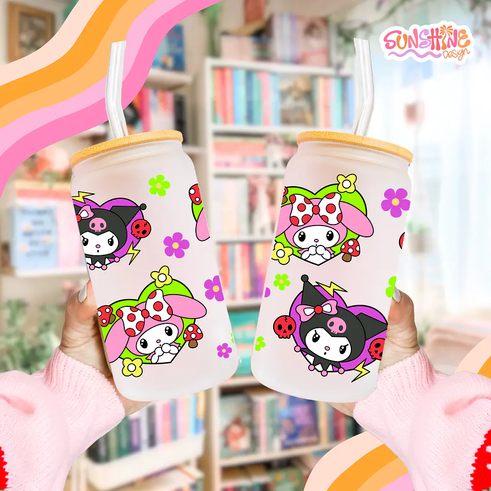  Melody and Kuromi Glass Cup 4