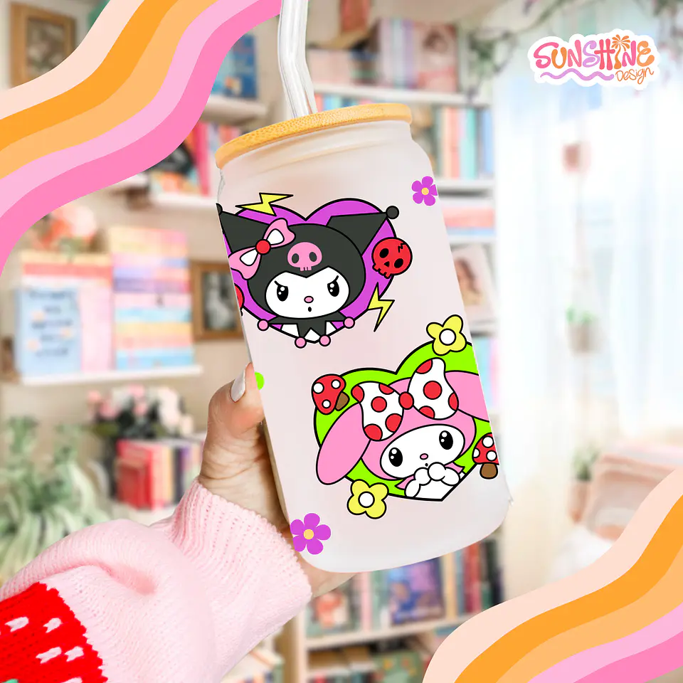 Melody and Kuromi Glass Cup 3