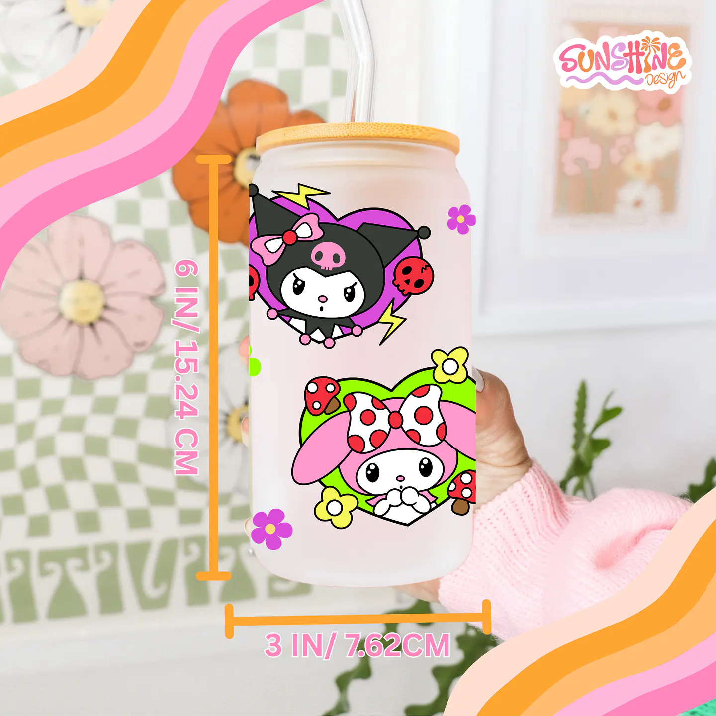  Melody and Kuromi Glass Cup 5