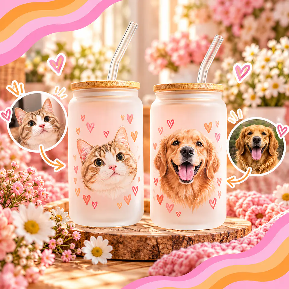 Personalized Pet Glass Cups 4
