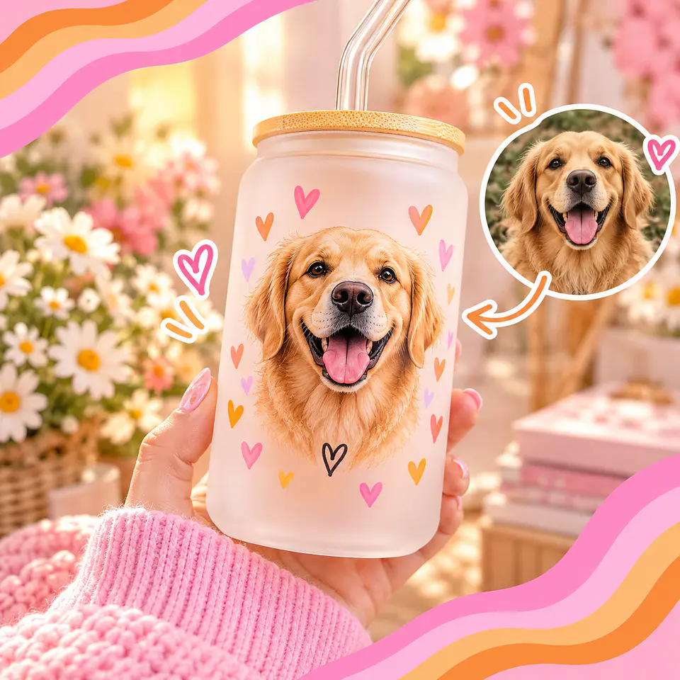 Personalized Pet Glass Cups 5