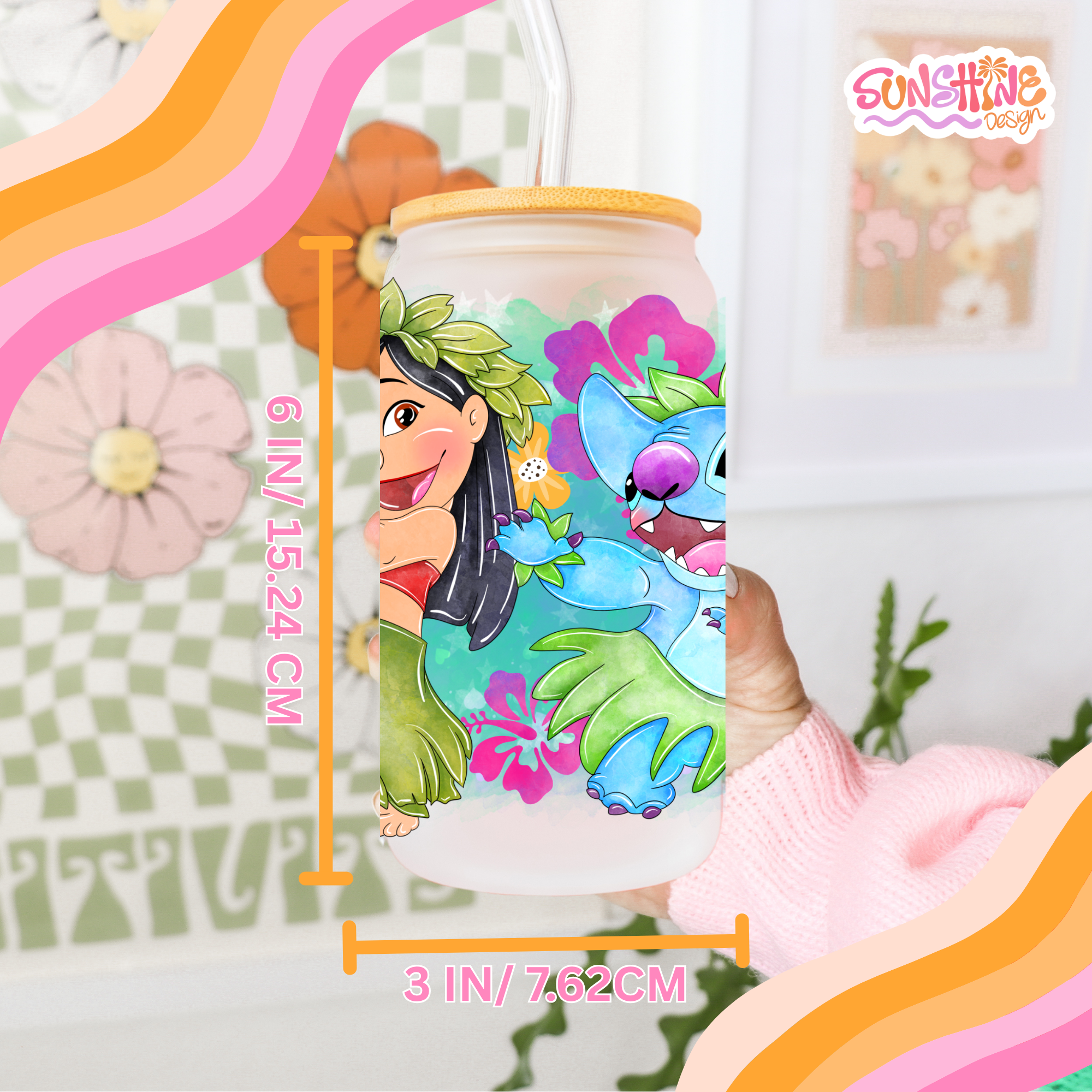 Stitch Glass Cup  4