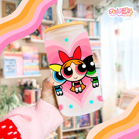 Powerpuff Girls Glass Cup