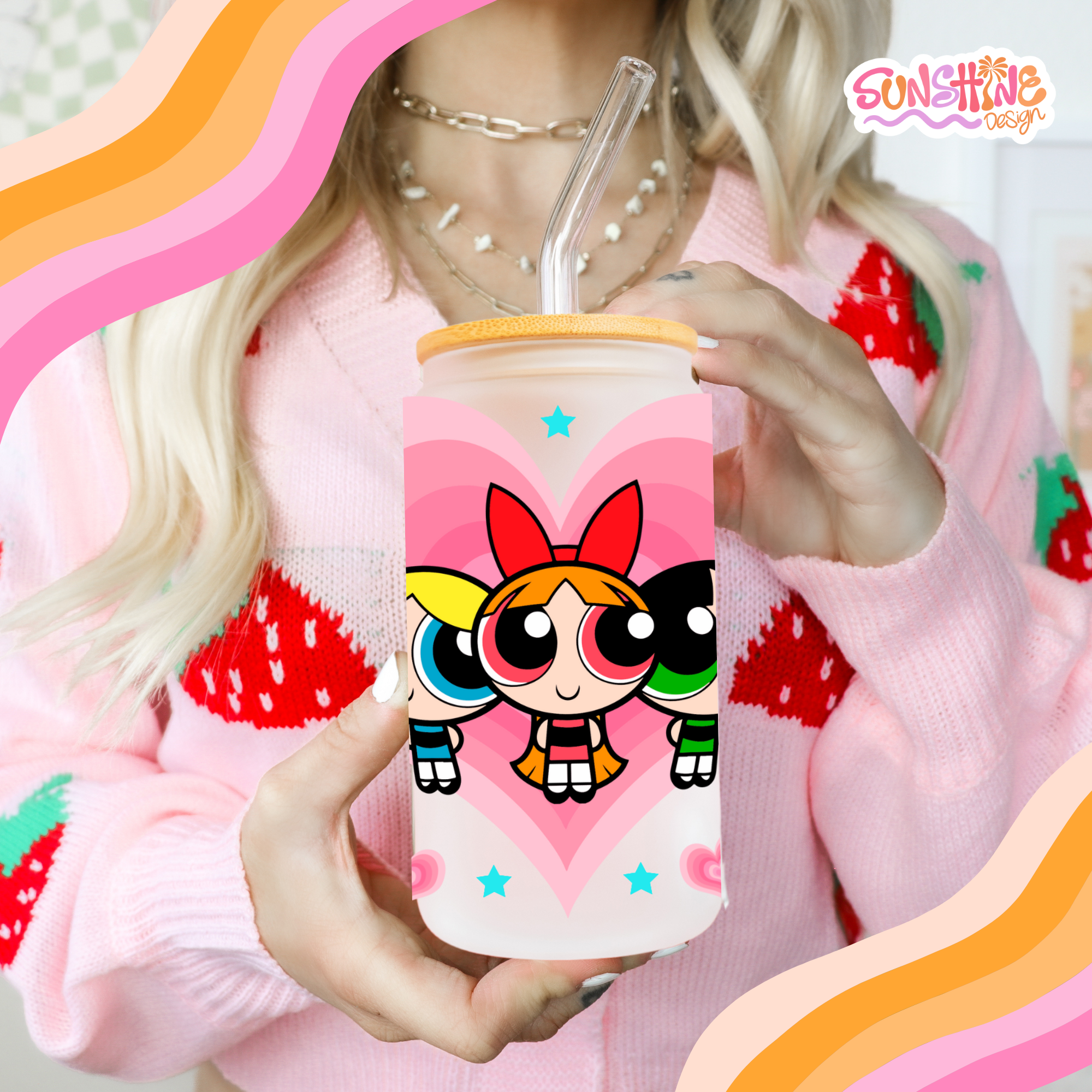 Powerpuff Girls Glass Cup 5
