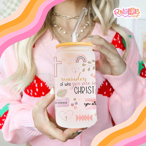 Christian Reminders Glass Cup