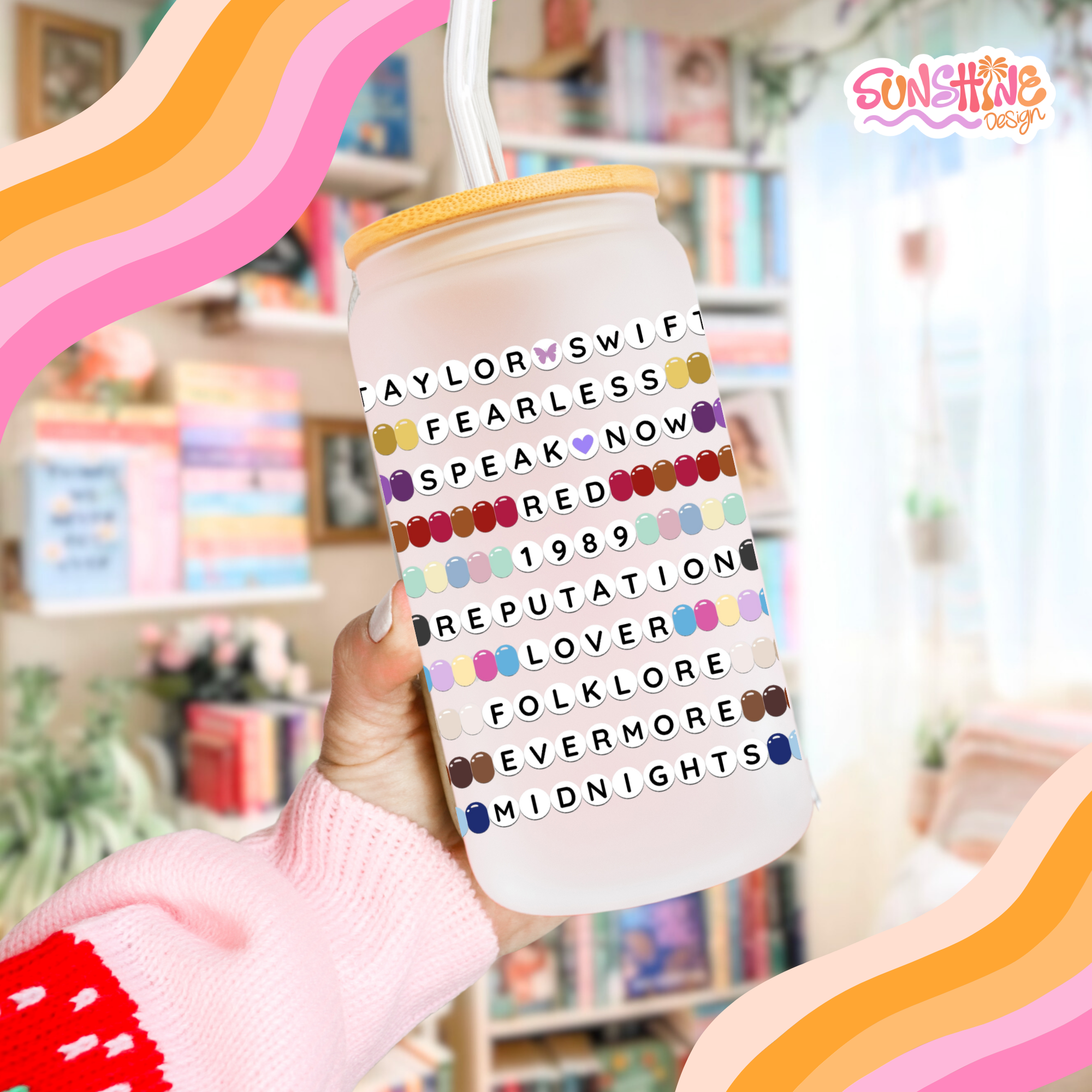 Friendship Bracelet Glass Cup 2