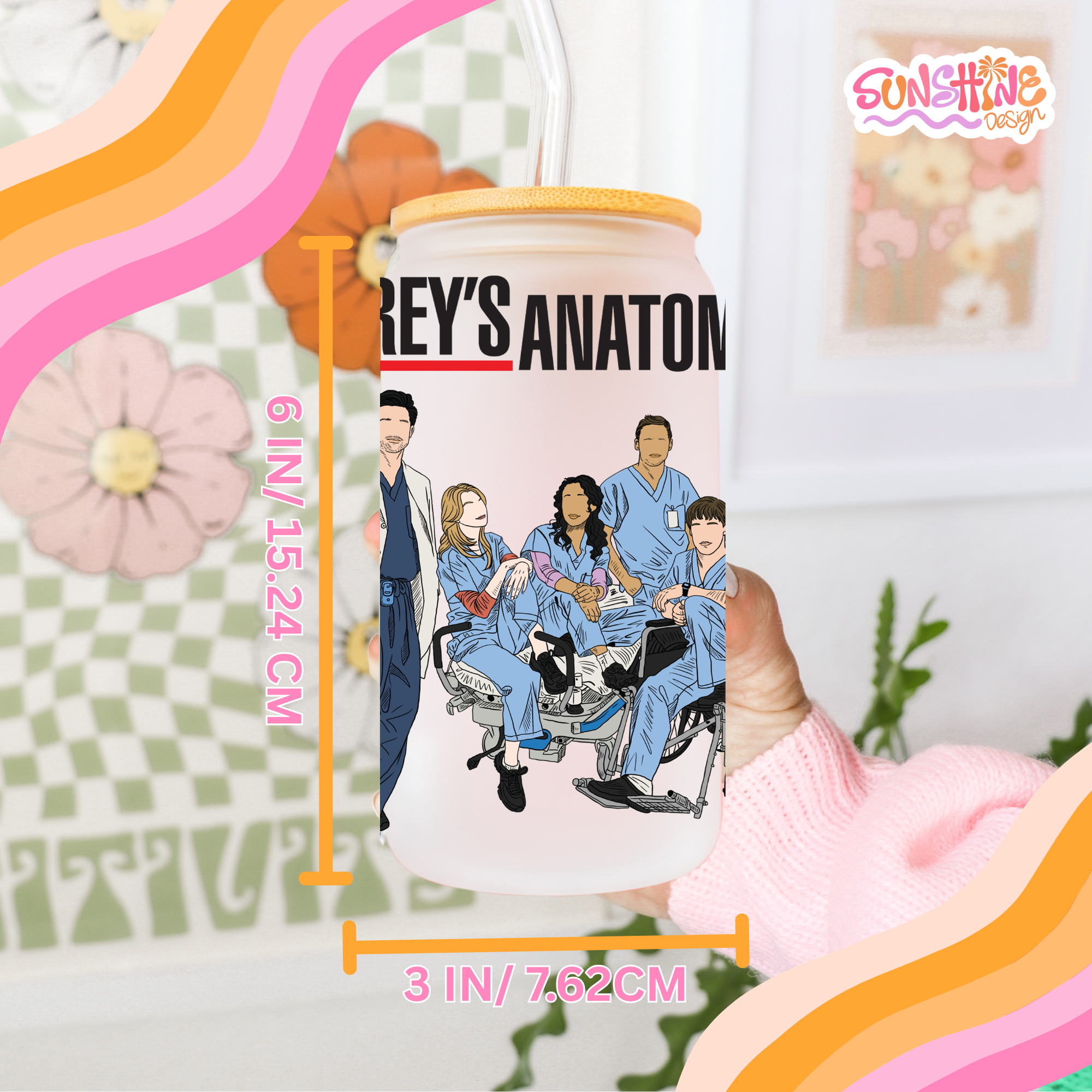 Grey's Anatomy Glass Cup 4