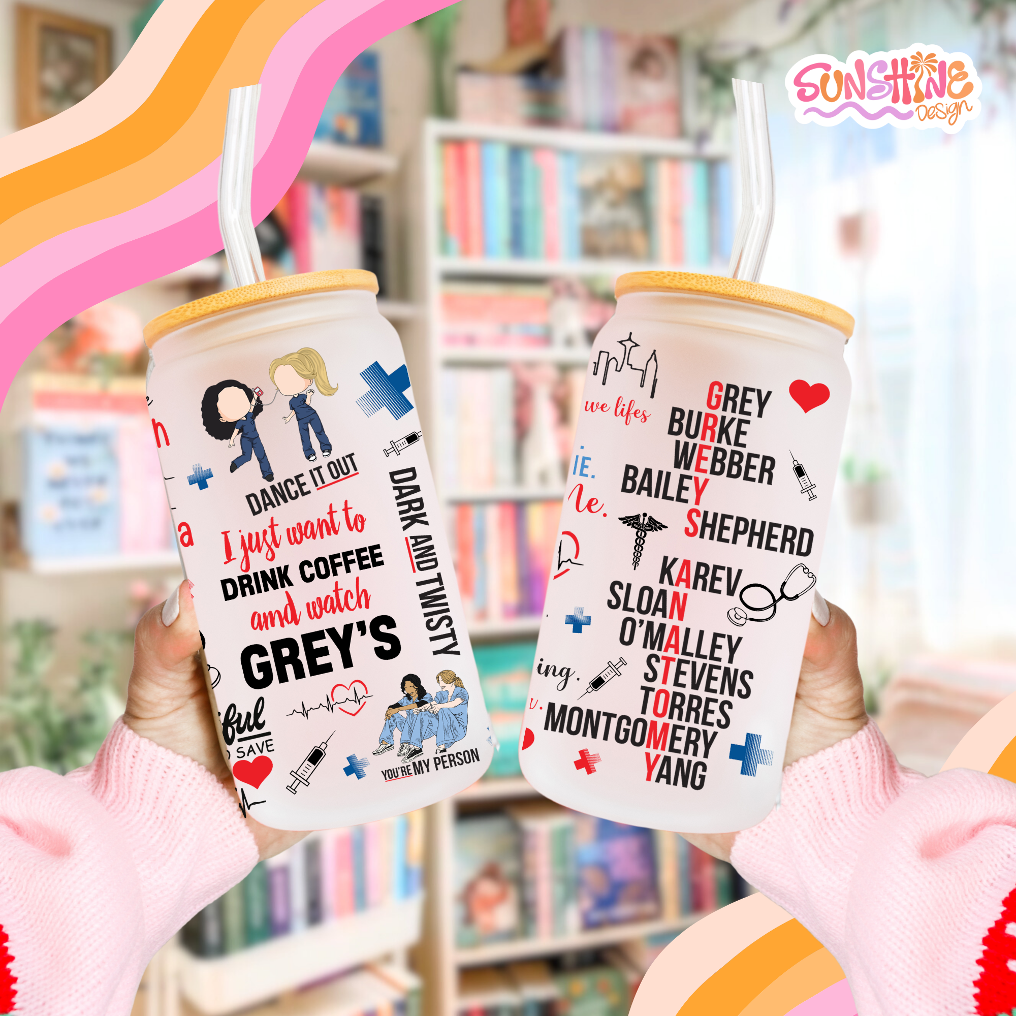 Grey's Anatomy Glass Cup 3