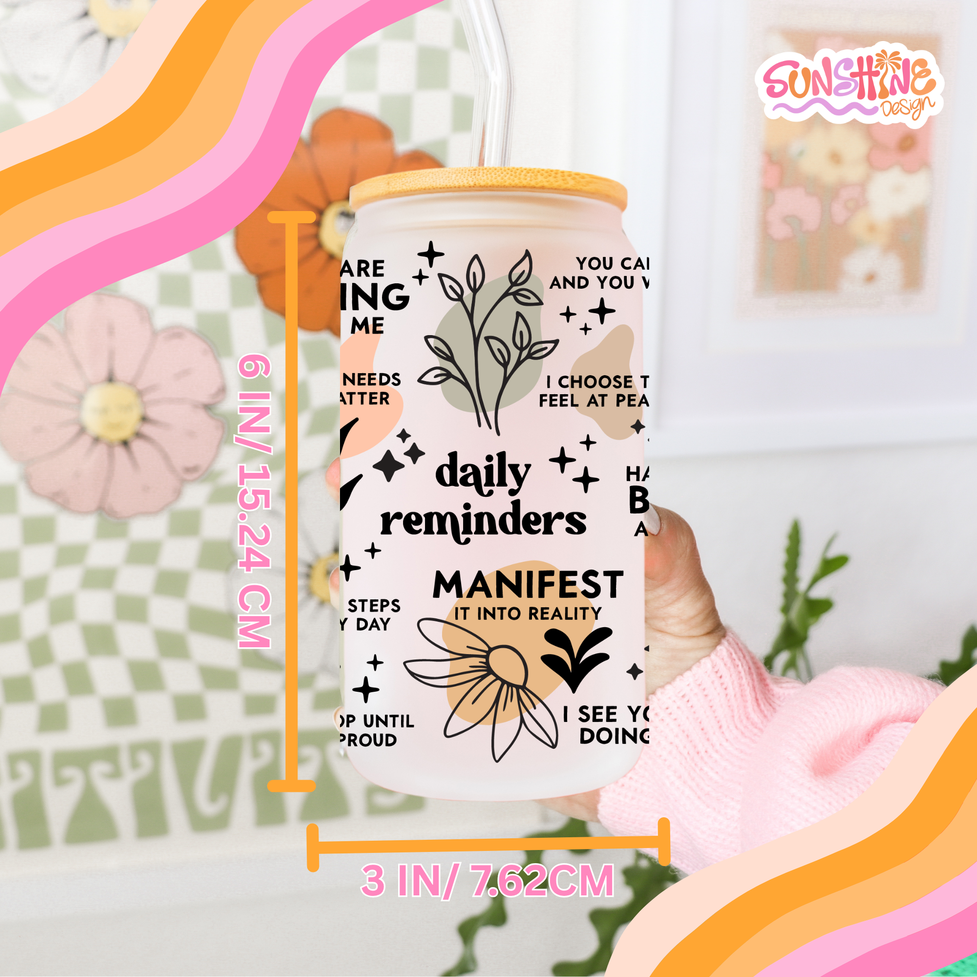 Daily Reminders Glass Cup 4