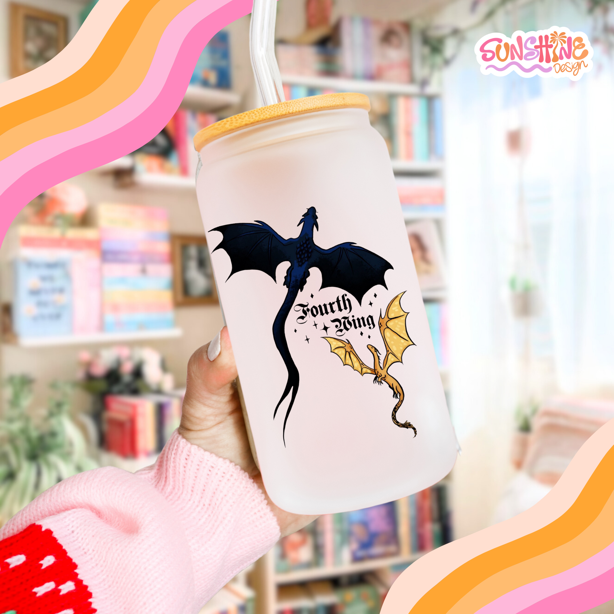 Fourth Wing Glass Cup 2