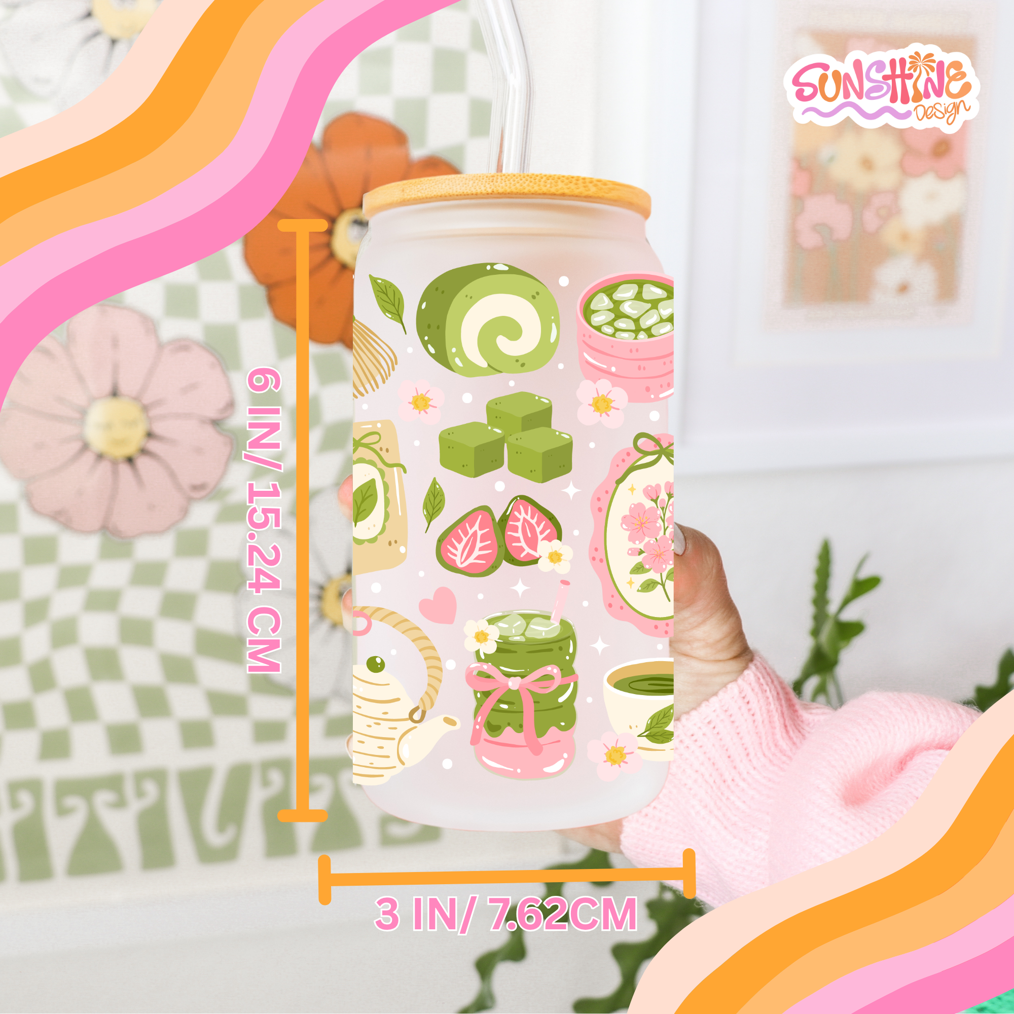Matcha Lover Glass Cup 4