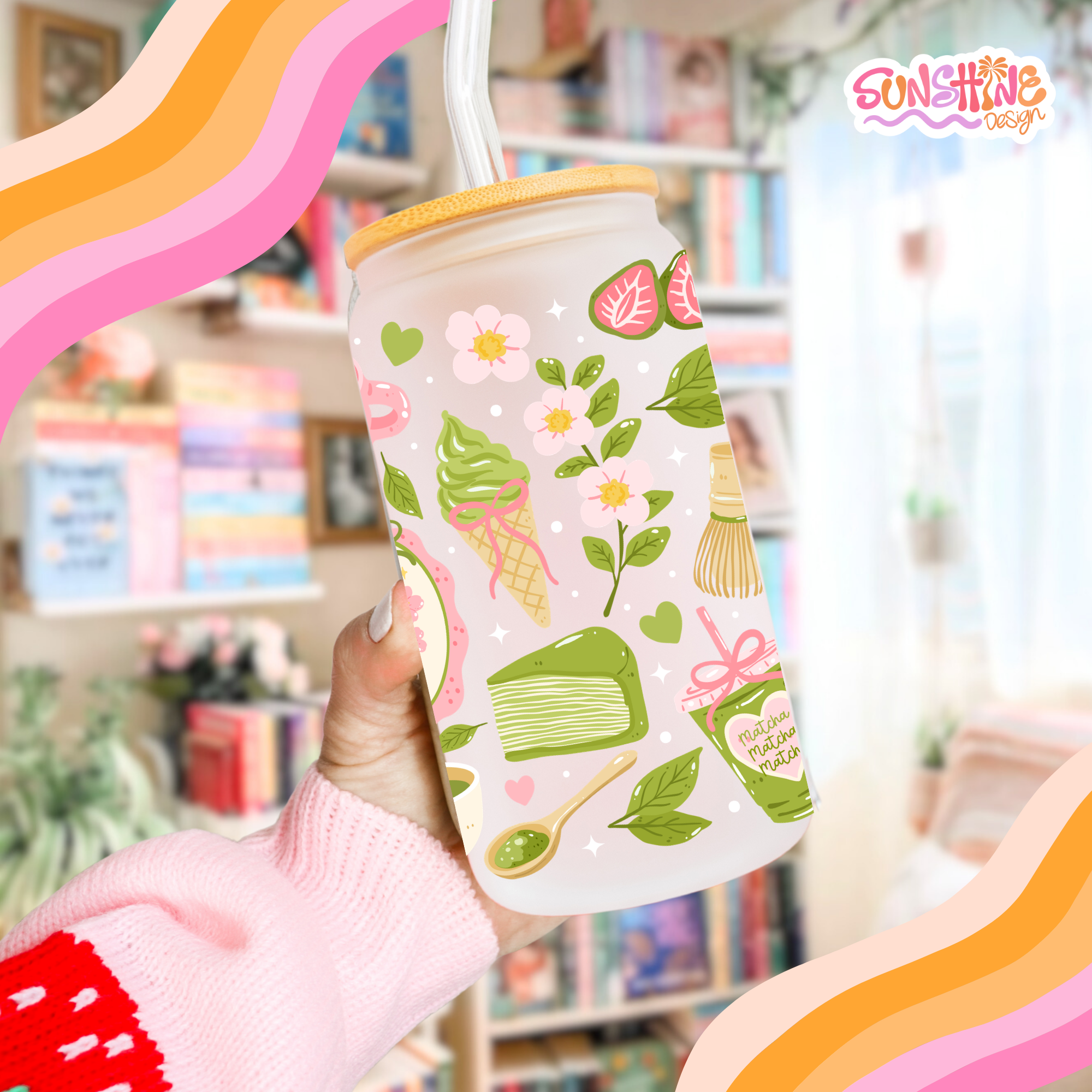 Matcha Lover Glass Cup 2