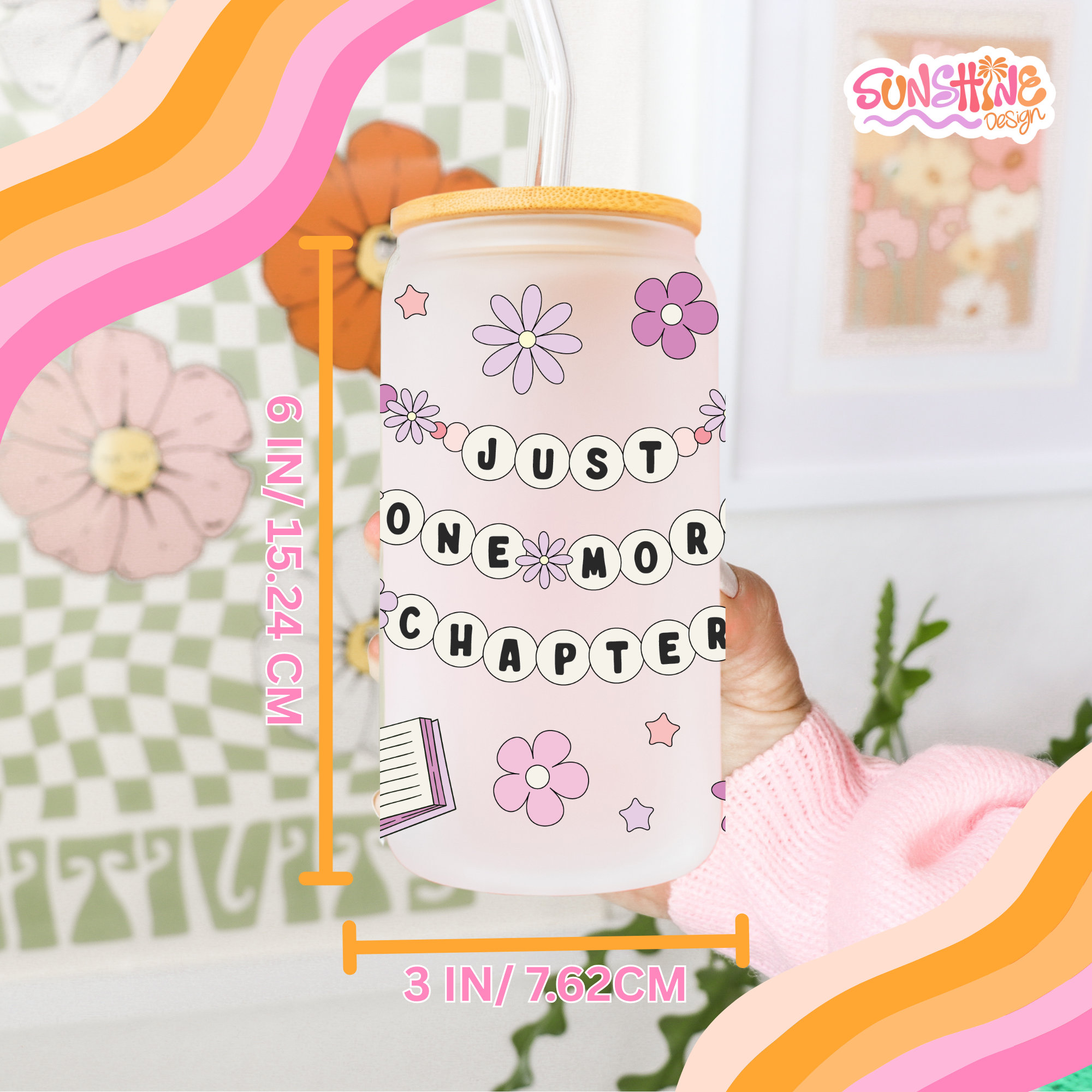 Just One More Chapter Glass Cup 4
