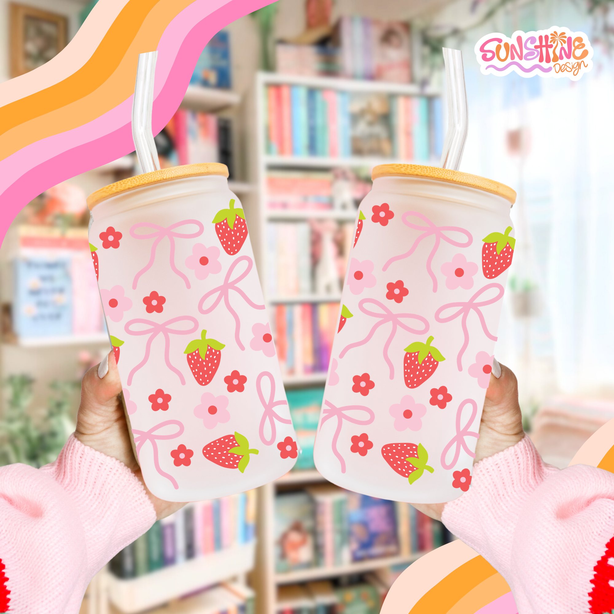 Berry Cute Glass Cup 3