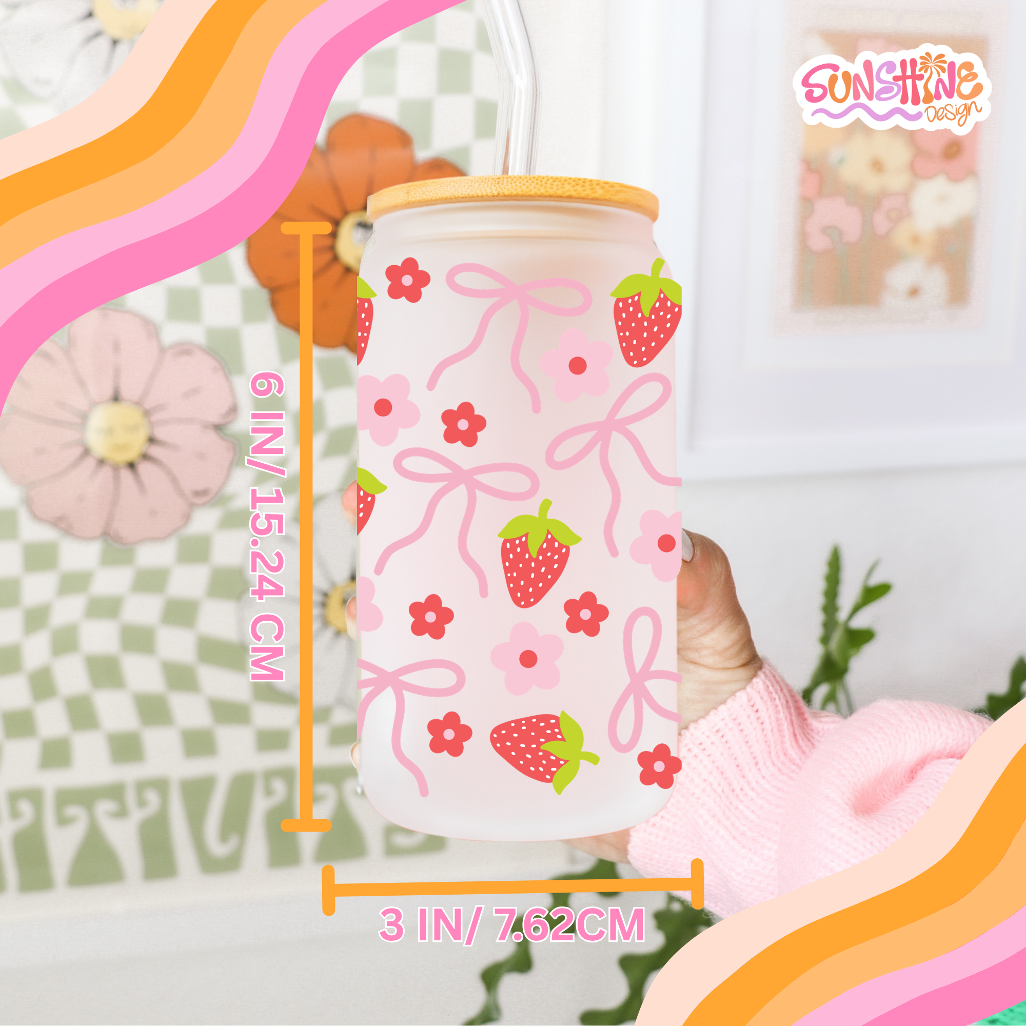 Berry Cute Glass Cup 4