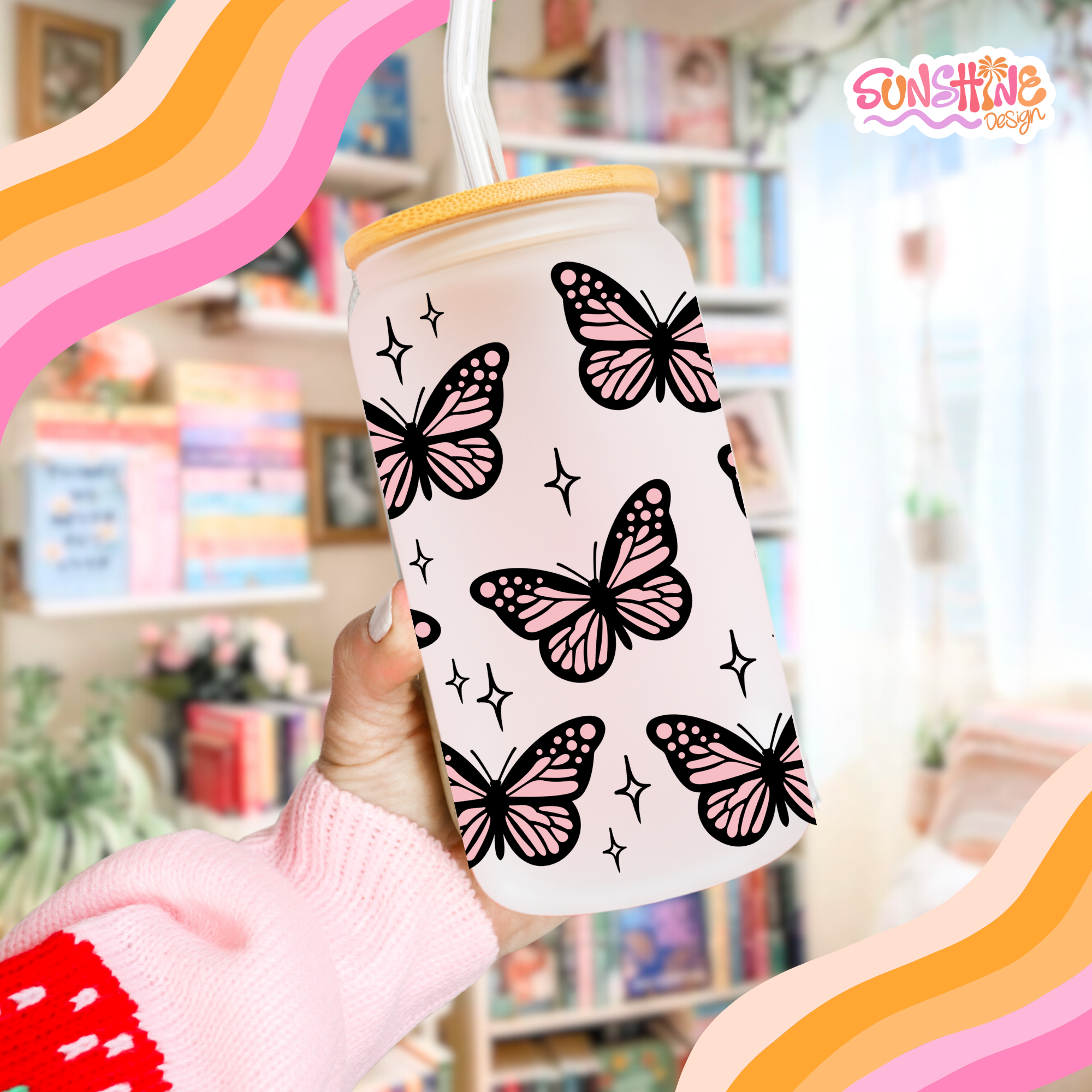 Butterfly Magic Glass Cup 2