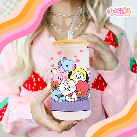 BTS Glass Cup