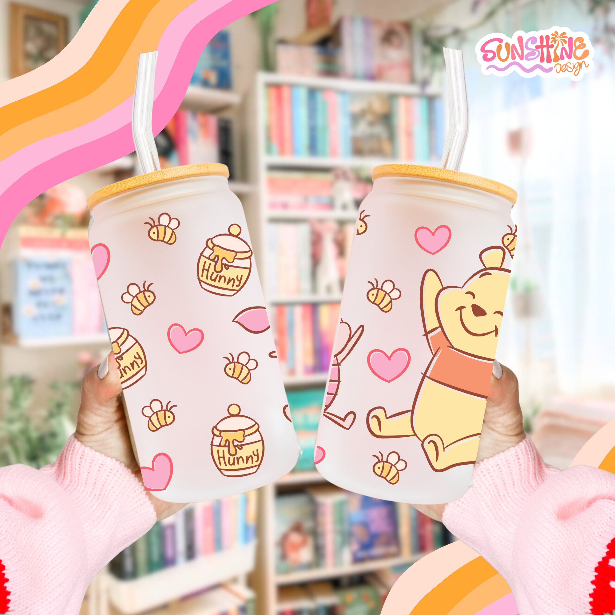 Honey Bear Glass Cup 3