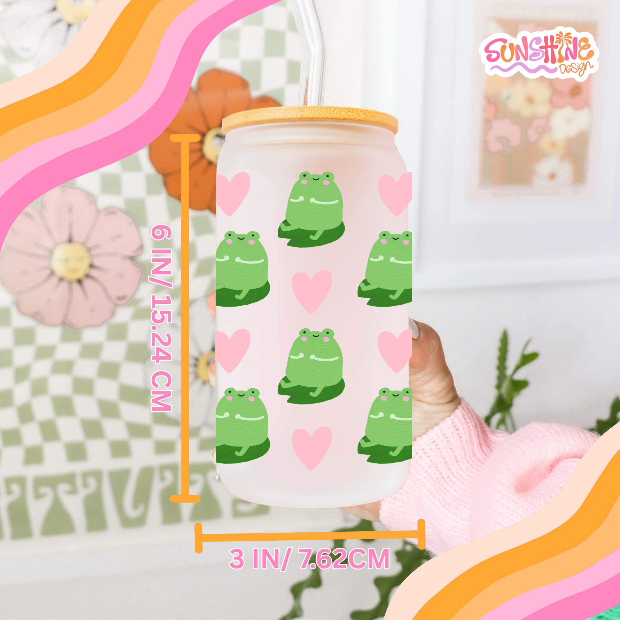 Little Frog, Big Love Glass Cup 4