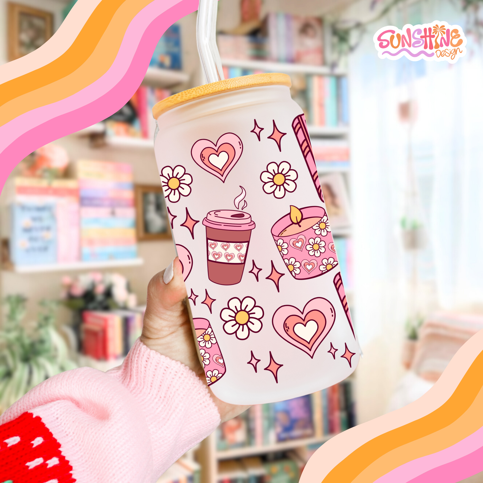 Bookish Girlie Glass Cup 2