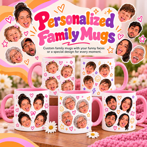 Personalized Funny Faces Mugs