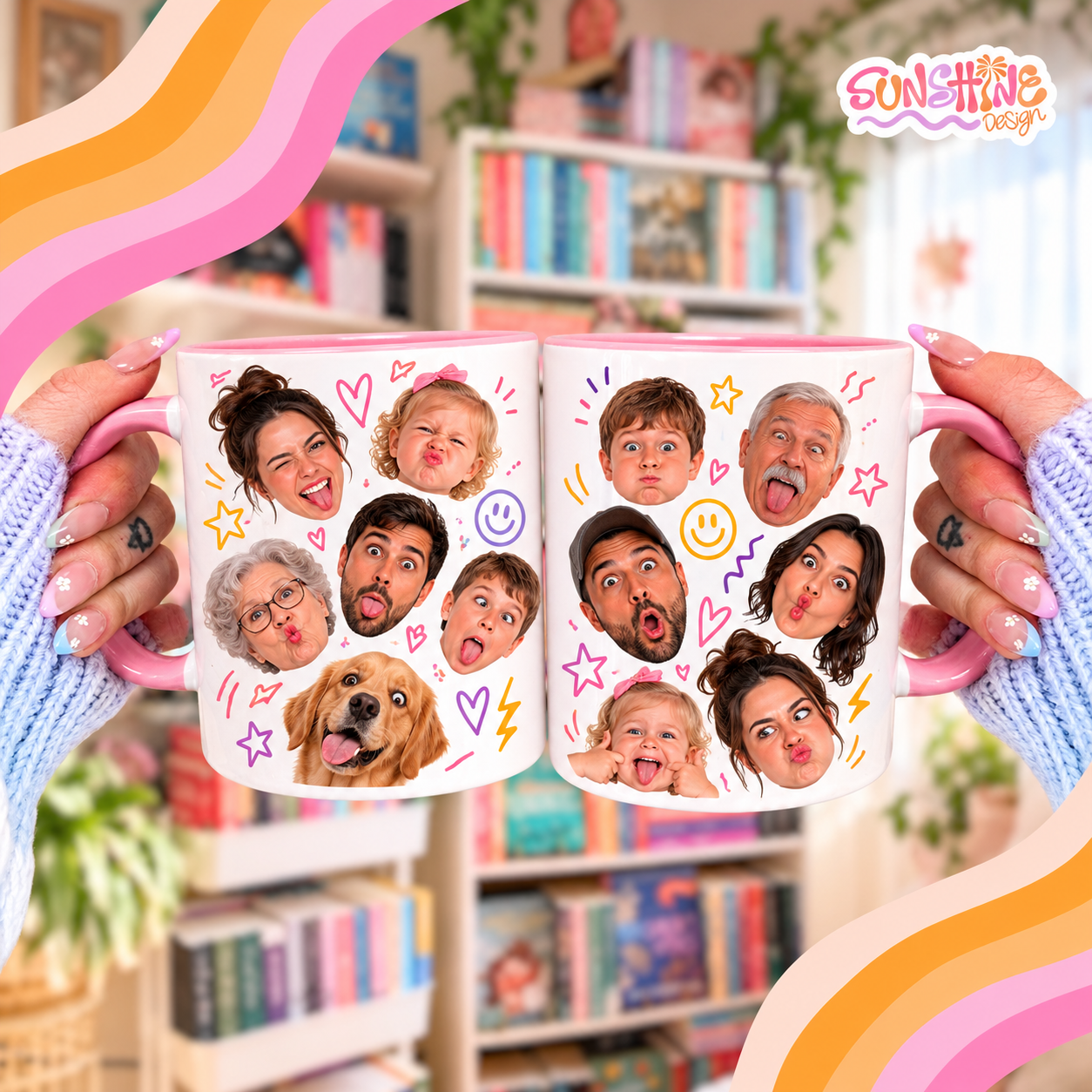 Personalized Funny Faces Mugs 4