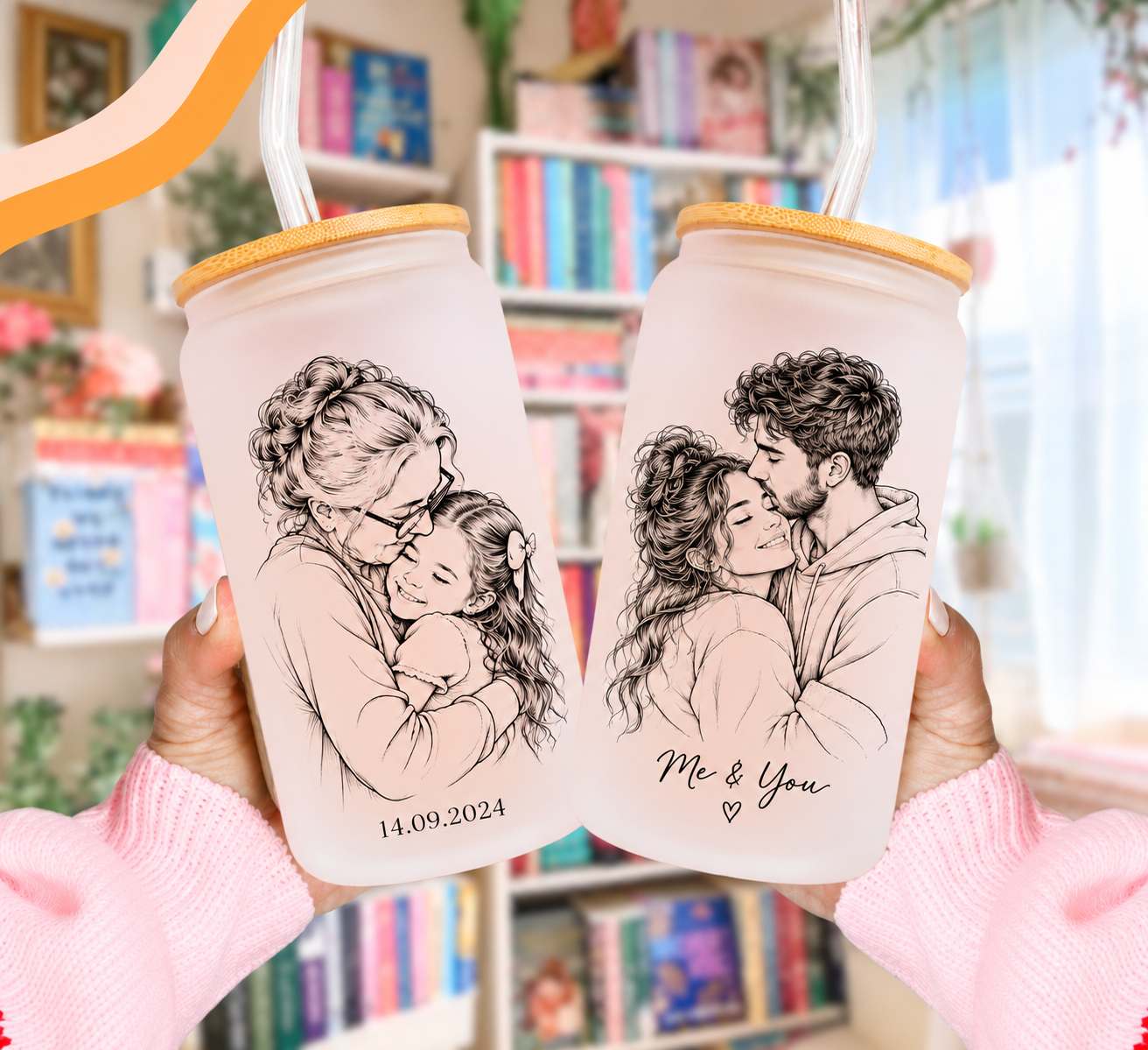 Personalized Family Glass Cups 4