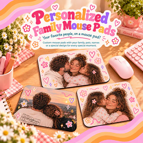 Personalized Family Mouse Pads