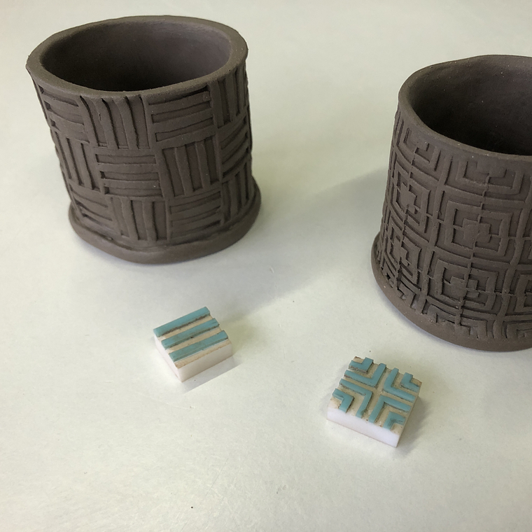 Borracha para carimbo - quadrado 2cm 2